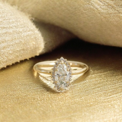 14k gelbgold marquise schliff - gelbgold, marquise-schliff