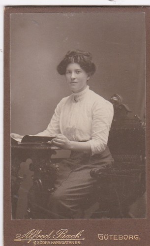 Cdv foto sitzende dame - cdv,