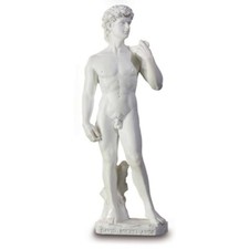 Statue David 19cm weiß