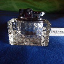 Vintage Kristall Tischfeuerzeug.
