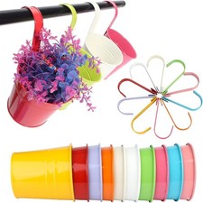 10x Blumentopf bunt Hängetopf