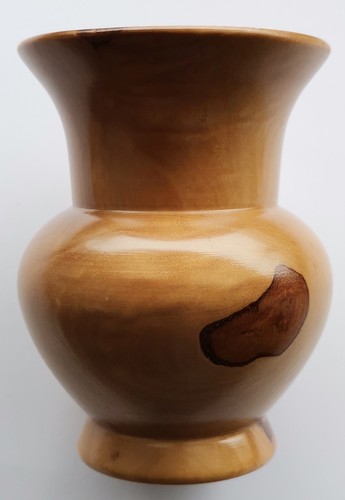 Vase aus birnbaumholz - aus, |