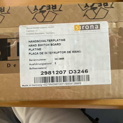 Sirona handschalterplatine - sirona,
