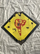 Emailleschild Fackel Tankstelle Oldtimer LKW Tanklager Essolub Shell Dapol