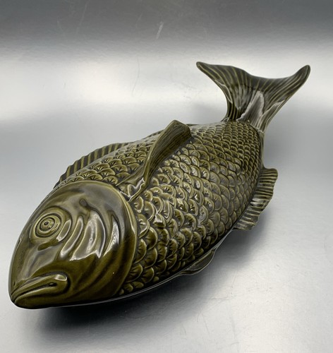 Glasierter majolika fisch - glasierter,