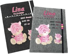 U Heft Hülle mit Namen Filz