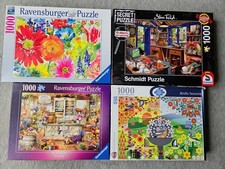 Puzzle Konvolut  2x Ravensburger, 1x Schmidt, 1x fxSchmidt mit je 1000 Teilen
