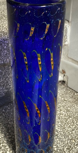Eisch glasvase pfauenauge - eisch,