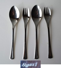 2 innovative Bestecksets ELYPSIS 2 Löffel und 2 Gabeln von AMC aus der Schweiz