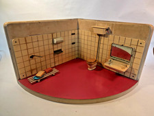DDR Bad Puppenstube Puppenbad Puppenmutti WC KLo Zubehör Puppenhaus Waschplatz