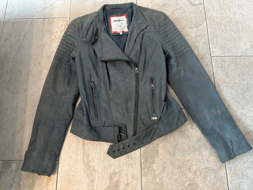 Pepe jeans lederjacke - damen, in