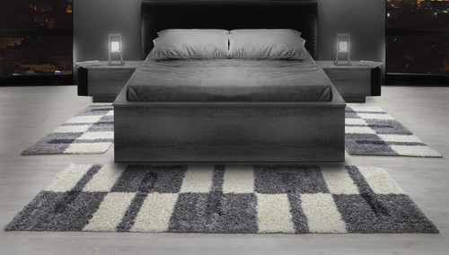Shaggy hochflor bettumrandung - shaggy,