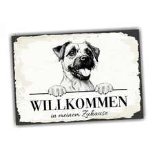 Hundeschild willkommen zuhause - hundeschild,