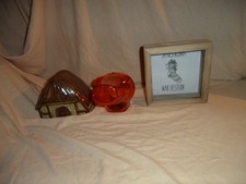 3 Sparbüchse alt - Sparschwein - Häuschen, - Kasten -