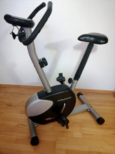 Heimtrainer Fitnessfahrrad Silber/Schwarz mit Trainingscomputer 