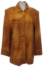 Gerry Weber Samoon Jacke 44 (D) Leder Ziegenleder braun top Lederjacke leather