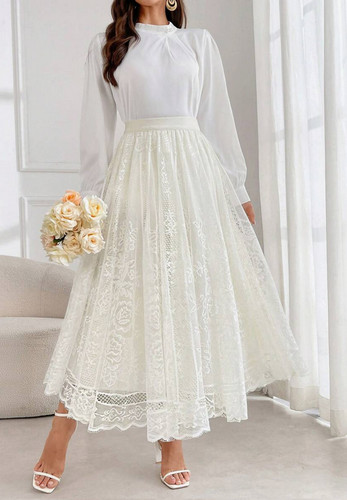 Eleganter spitzen rüschen - spitzen,