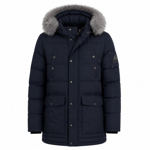 Moose knuckles lange jacke mit - knuckles,