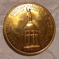 Medaille 100 Jahre Hermannsdenkmal Teutoburger Wald 1875 - 1975