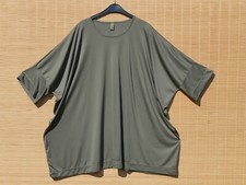 megaweites Slinky Shirt é FREQUENCE oliv curvy girls - Gr. 44