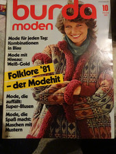 Burda Moden Oktober 81 mit Schnitten Herbstmode 