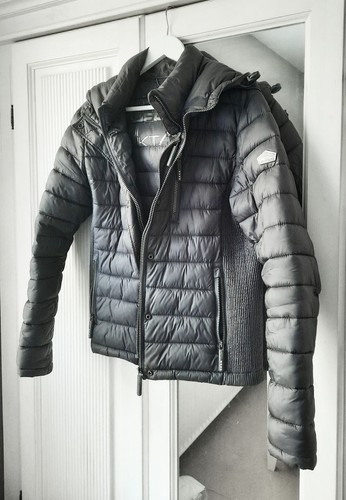 Superdry steppjacke silber - superdry,