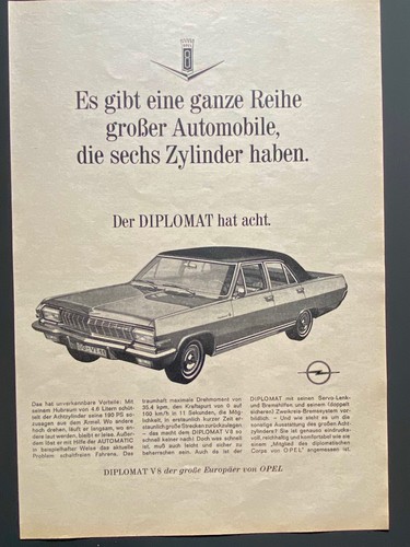 1964 opel diplomat - 1964, v8