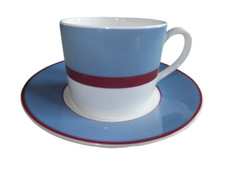 DIBBERN Fine Bone China SOUTH BEACH blau lila KAFFEETASSE 0,25L mit Untertasse