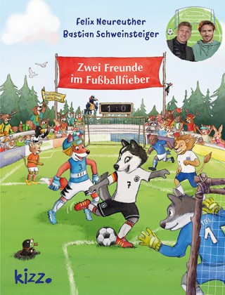 Zwei freunde fußballfieber - zwei,