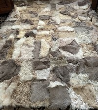 Toscaner Lammfell Decke farbig