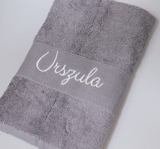 ★ BotoHome ★ Handtuch mit Namen bestickt ★ Badetuch ★ Duschtuch ★ Geschenk ★