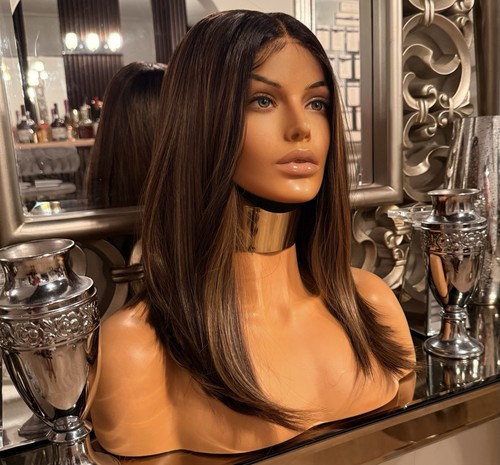Braune lace front perücke - braune,