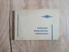 Wartburg311,IFA F9,VEB Automobilwerk Eisenach,Vertragswerkstätten-Verzeichnis'