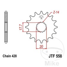 Ritzel für Sachs XTC 125 2T