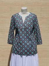 süße Tunika Schlupfbluse BODEN Blumen Baumwolle Gr.12 R ( Gr. 36 / 38 )