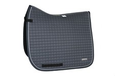 EQUINOS Schabracke Dressurschabracke Grau mit extra hohem Widerrist 