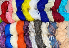 20 neue Wollreste zum Basteln Stricken Häkeln usw....(74