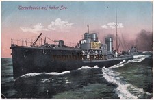 AK Torpedoboot auf hoher See