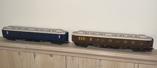 Liliput Schlafwagen 1660 Blau Speisewagen 2419 Braun Gebraucht H0