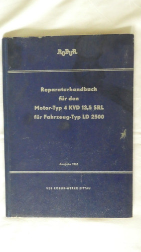Ddr reparaturhandbuch robur - ddr,