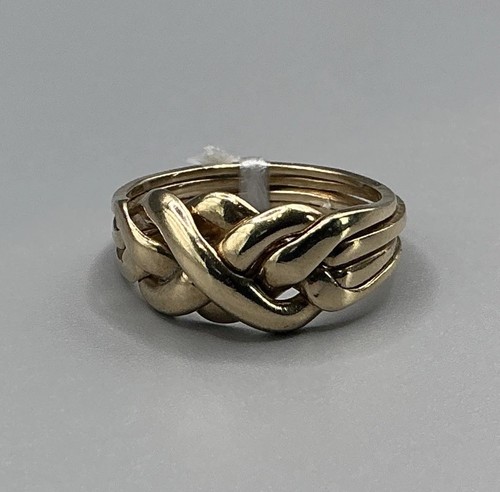 Puzzle ring gold größe - 9, kt