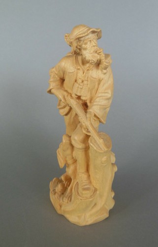 Jäger mit hund förster 17cm - hund,