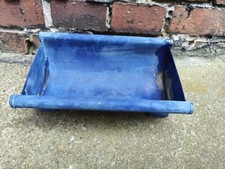 Dachrinne Rinne Garten Blau Bepflanzung Pflanzgefäß Pflanztopf Schale 