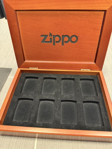Holz zippo display - zippo,