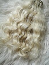 ✿ Premium Tresse naturblond Rarität ind. Yellow Pale Rohhaar 39 cm 78 g ✿