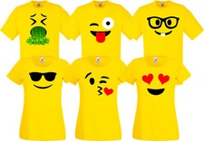 Tshirt Emoji Karneval Paarkostüm Gruppenkostüm T-Shirt