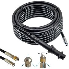 Rohrreinigungsschlauch für Kärcher K2 bis K7 Verstopfungen entfernen + 2 Düsen