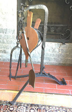 Kaminbesteck Schmiedeeisen.Gut