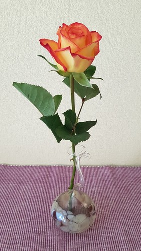 Lauschaer glas rosenvase - lauschaer,