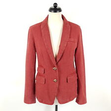 IQ Berlin Tweed Blazer Damen Gr. 40 Rot Wolle Fischgrät Jacke